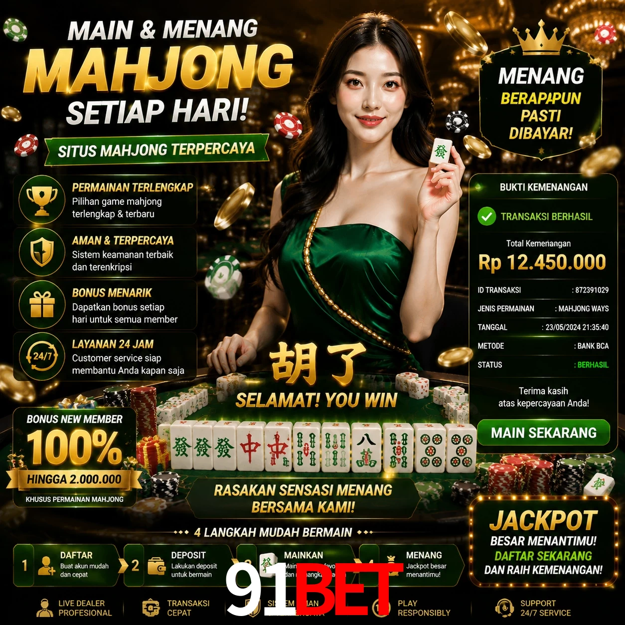 Ganhar e sacar na 91bet